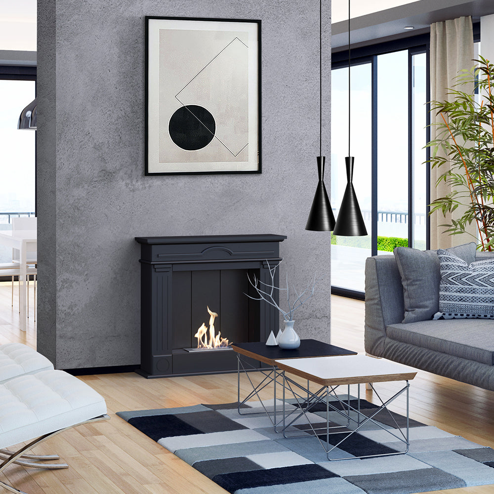 Portal Bio-fireplace PALERMO Black - PALERMO/FP/B