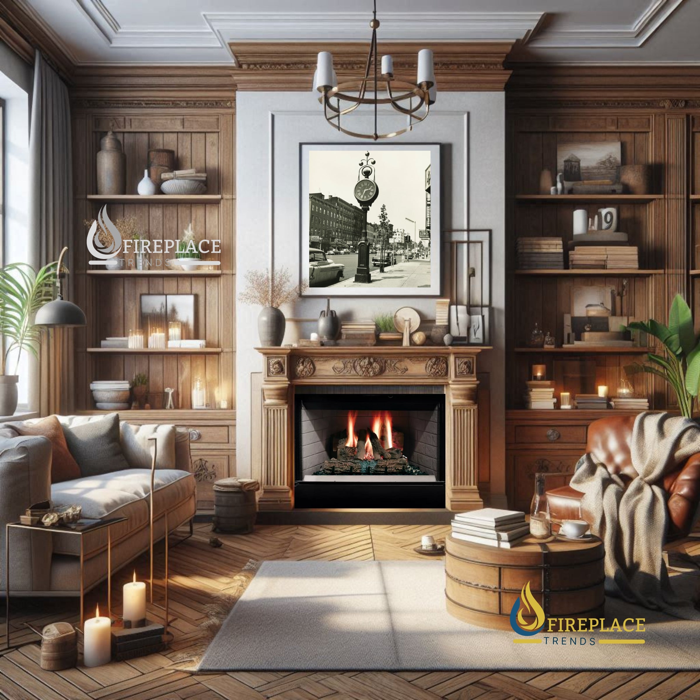 Majestic - Sovereign Wood Burning Fireplace at Fireplace Trends | www.fireplacetrends.com (Graphic all Right Reserved)