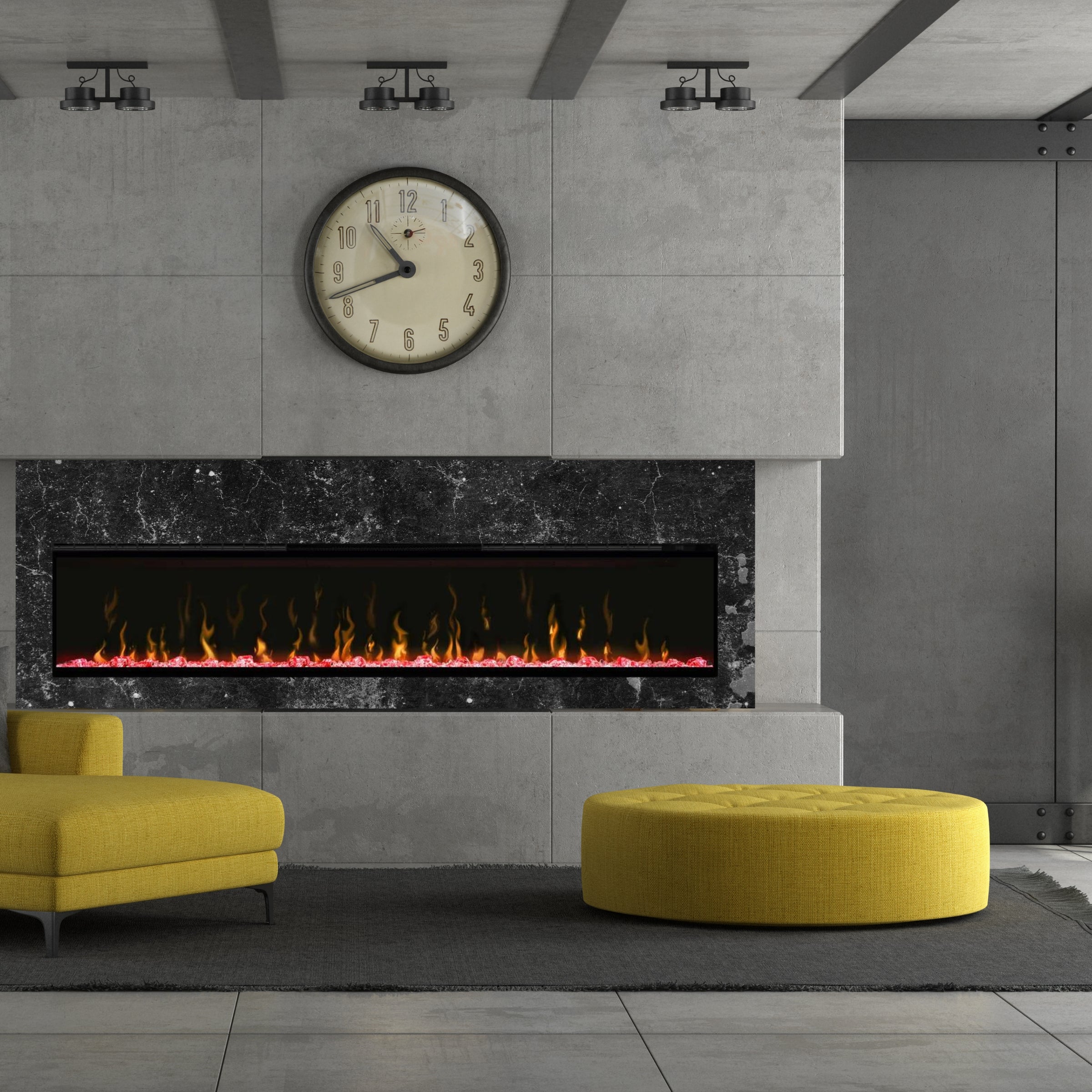 Dimplex - IgniteXL® Built-in Linear Electric Fireplace - 74" - X-XLF74