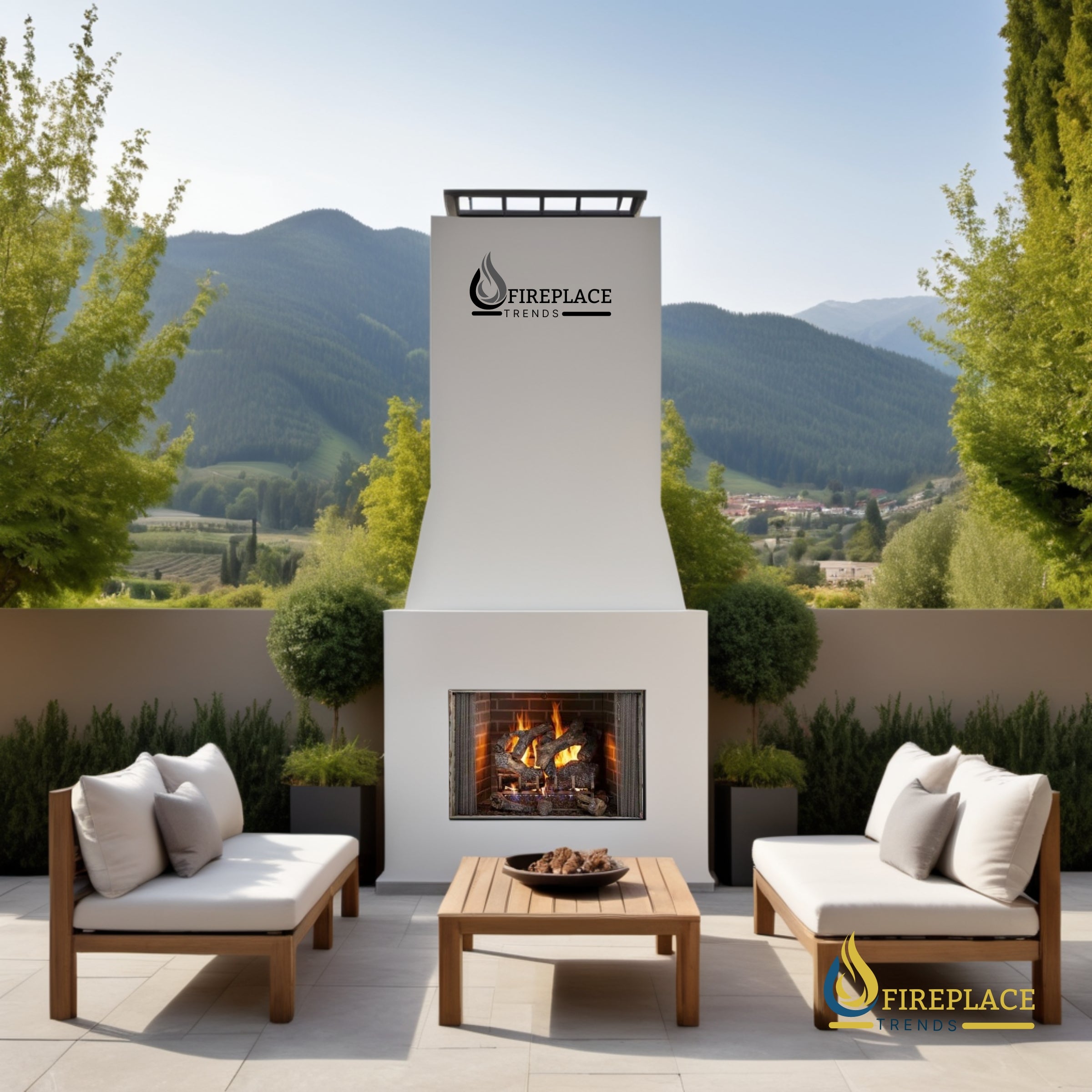 Majestic Cottagewood Outdoor Wood-Burning Fireplace at Fireplace Trends | www.fireplacetrends.com