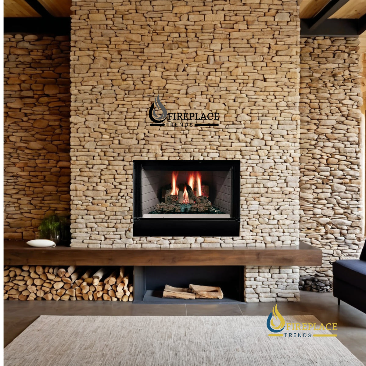 Majestic - Sovereign Wood Burning Fireplace at Fireplace Trends | www.fireplacetrends.com (Graphic all Right Reserved)