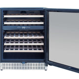 Outdoor Rated Dual Zone Wine Cooler - 24"