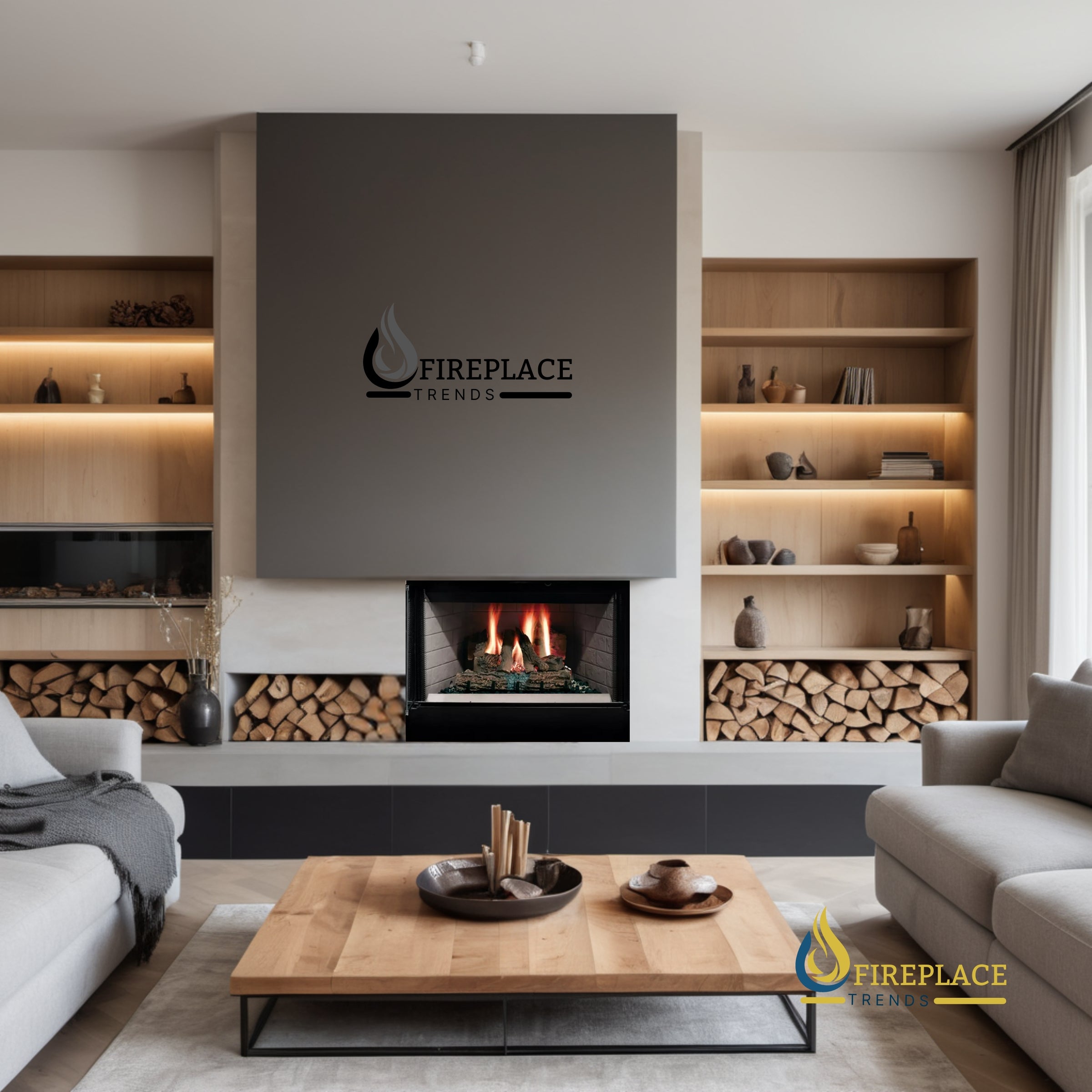 Majestic - Sovereign Wood Burning Fireplace at Fireplace Trends | www.fireplacetrends.com (Graphic all Right Reserved)