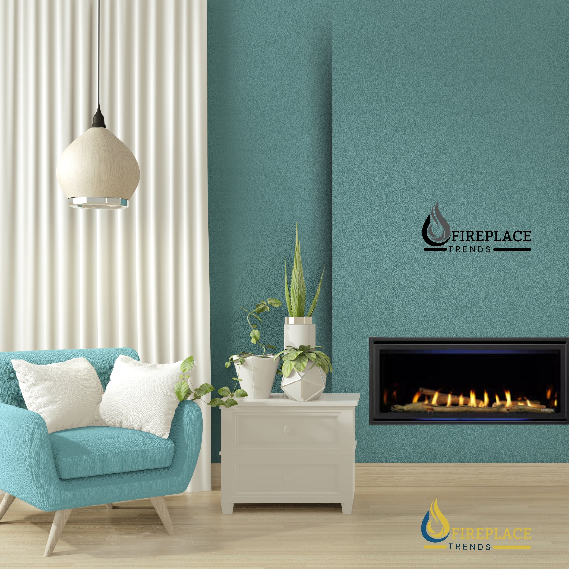 Majestic Jade 32 Direct Vent Linear Gas Fireplace with IntelliFire Touch ignition system NG