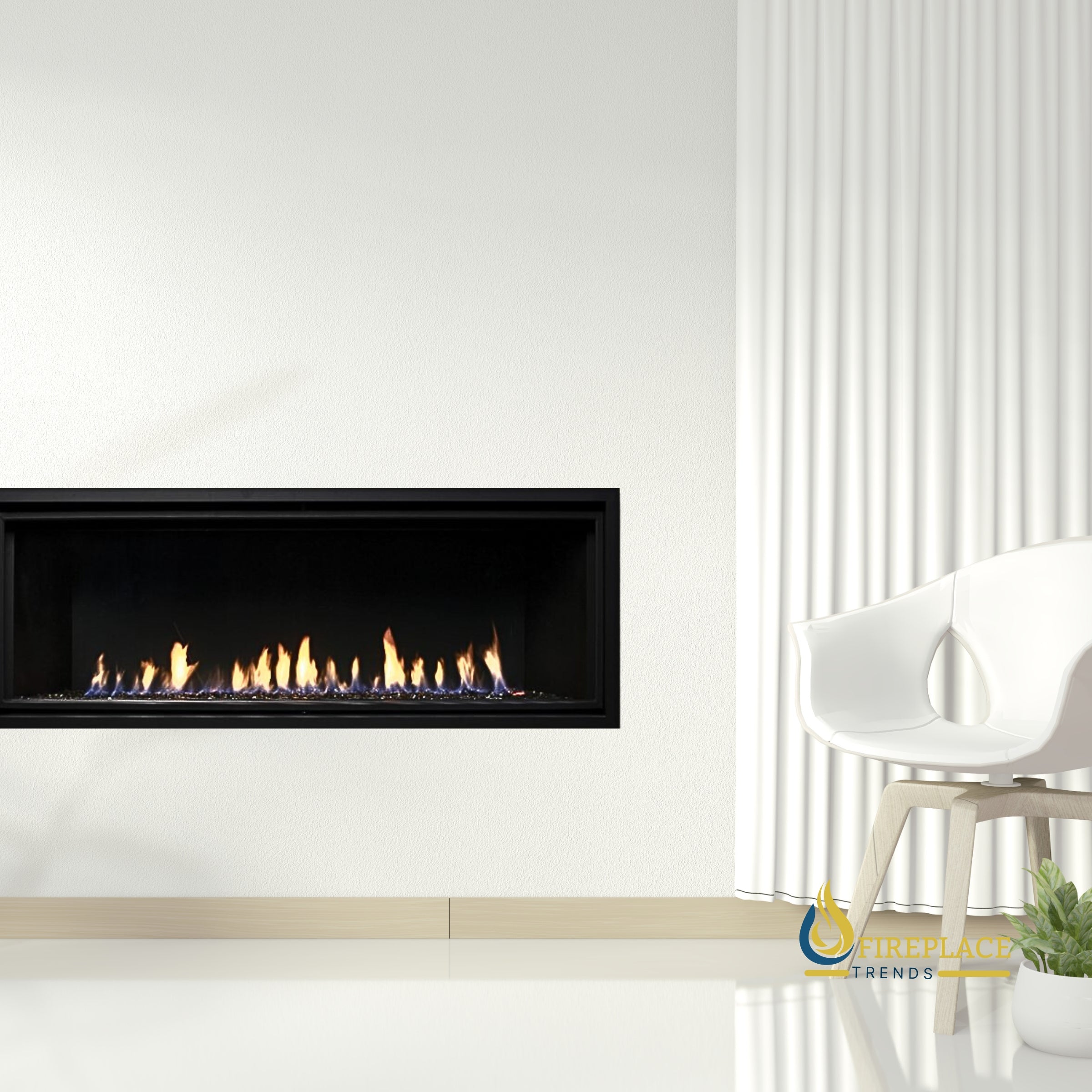 Superior DRL4543 Direct Vent Contemporary Linear Gas Fireplace 43"