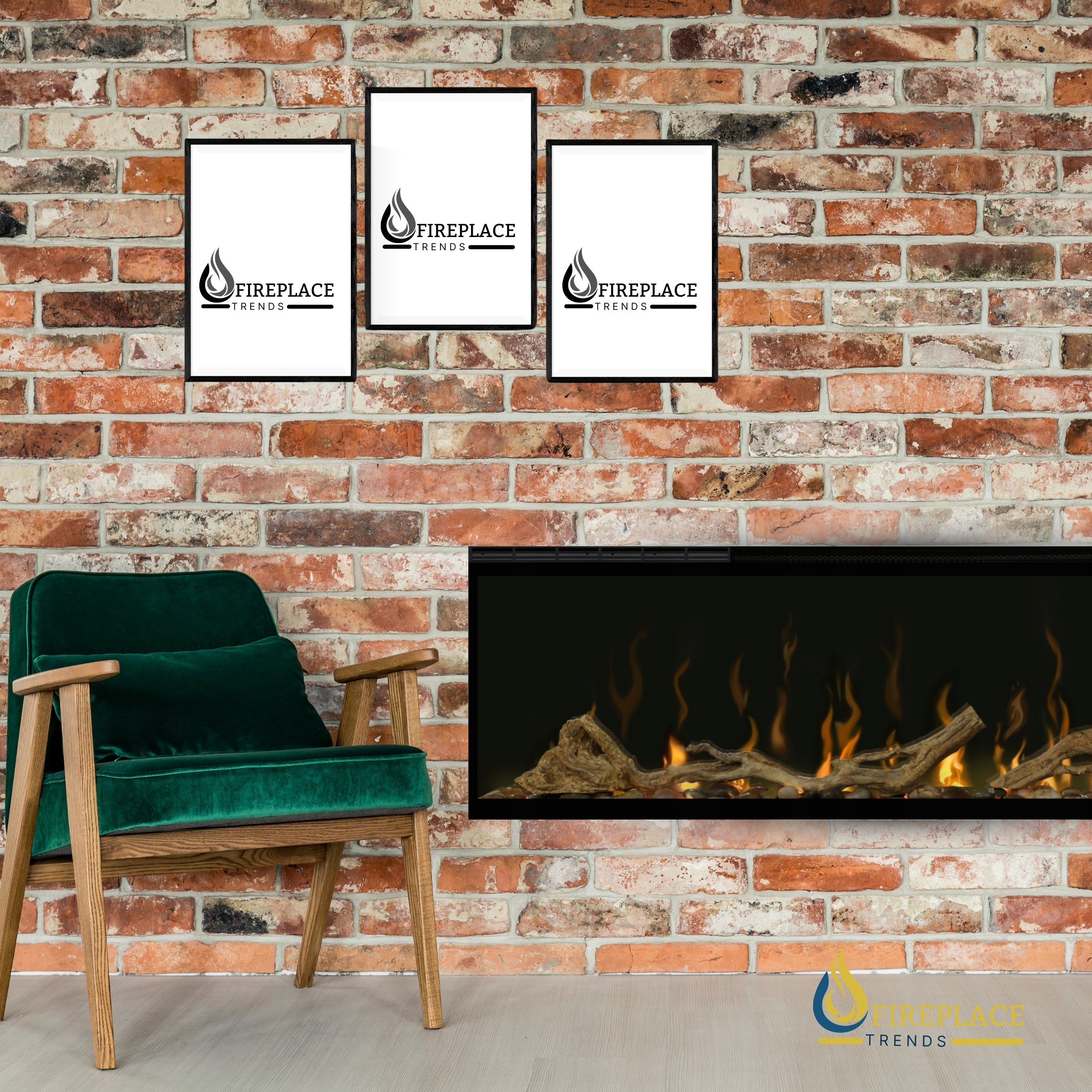 Dimplex - Ignite Evolve 50" - 100" Built-in Linear Electric Fireplace (Includes  frosted tumbled glass and lifelike driftwood)