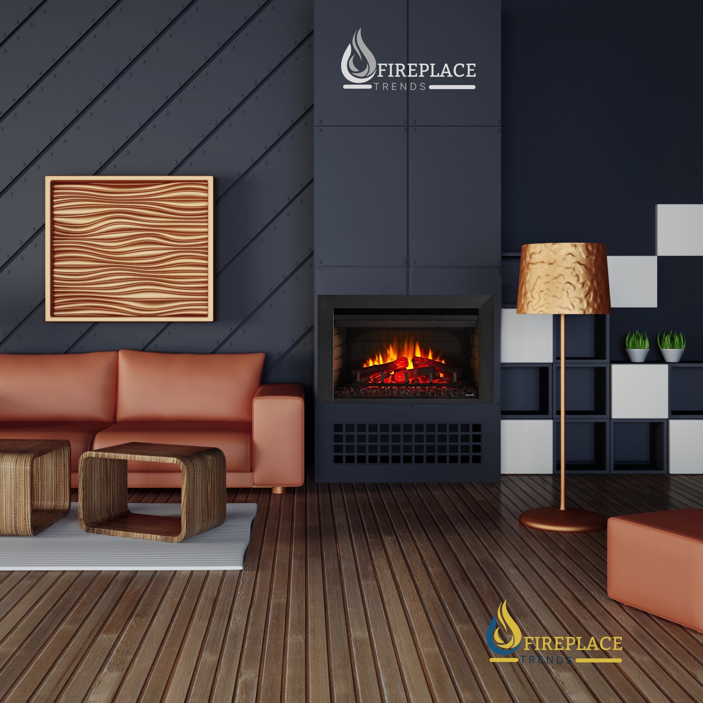 SimpliFire Electric Fireplace Insert - Modern & Traditional  places at Fireplace Trends. 