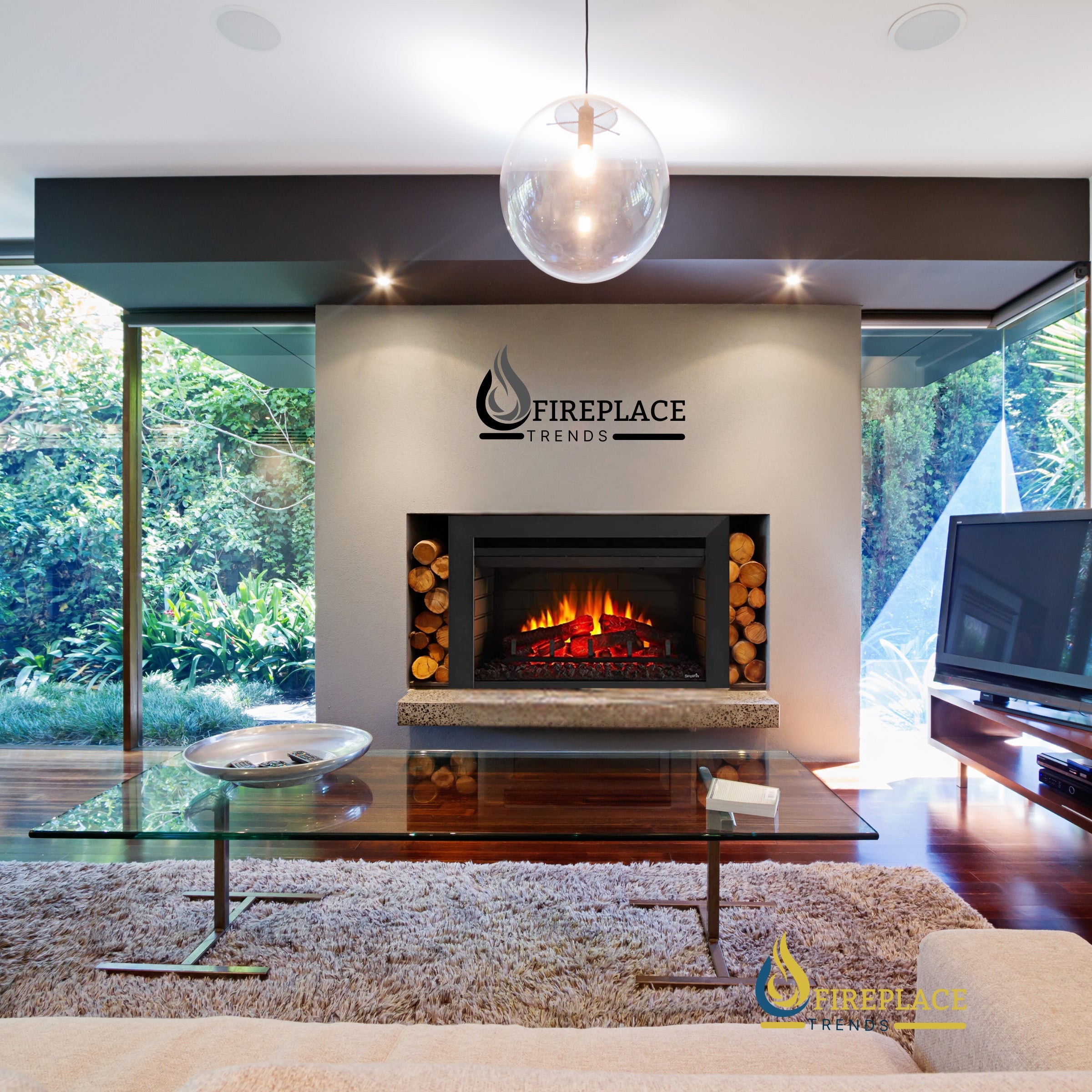 SimpliFire Electric Fireplace Insert - Modern & Traditional  places at Fireplace Trends. 