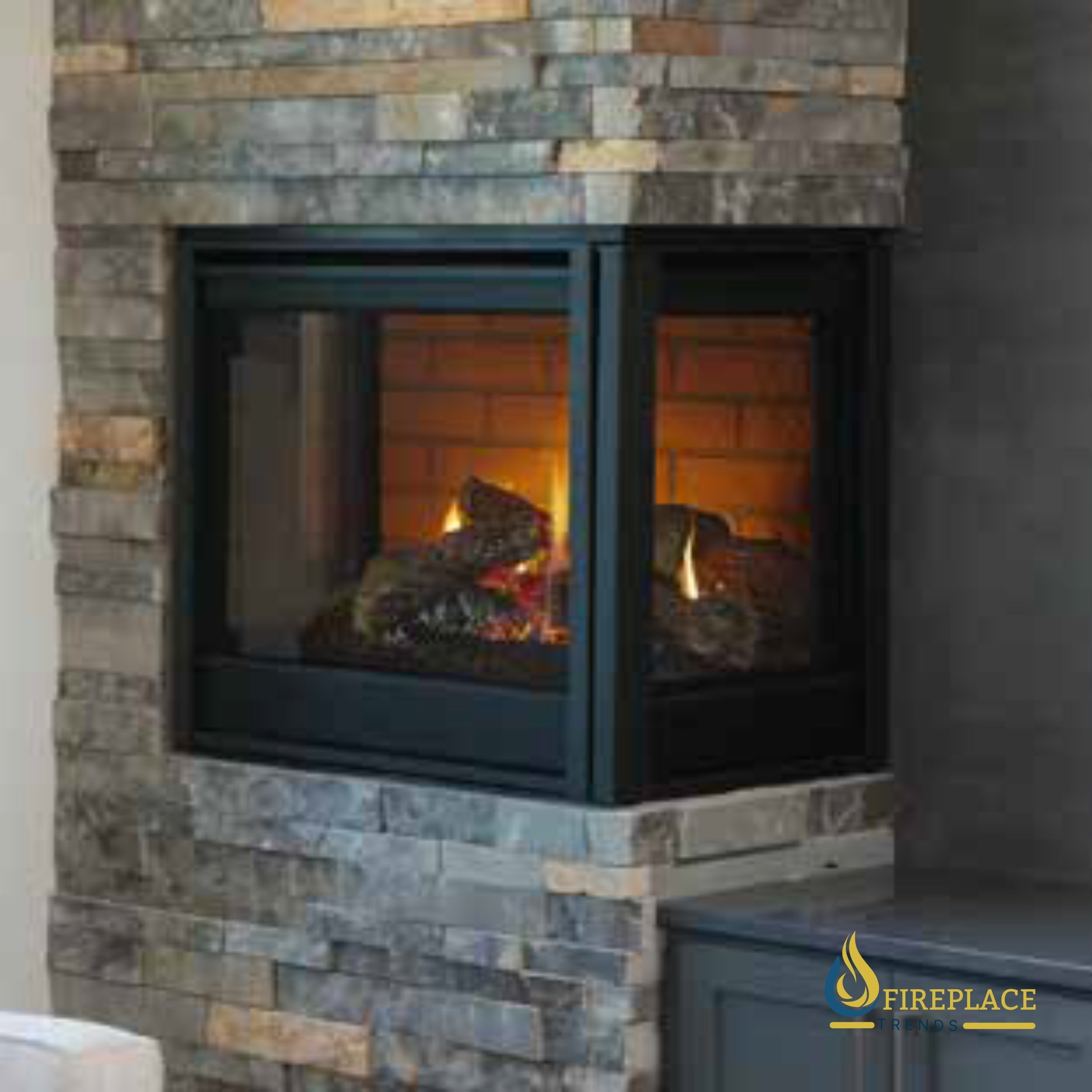 Majestic - PIER-DV36IN Pier 36-Inch Direct Vent Multi-Sided Gas Fireplace