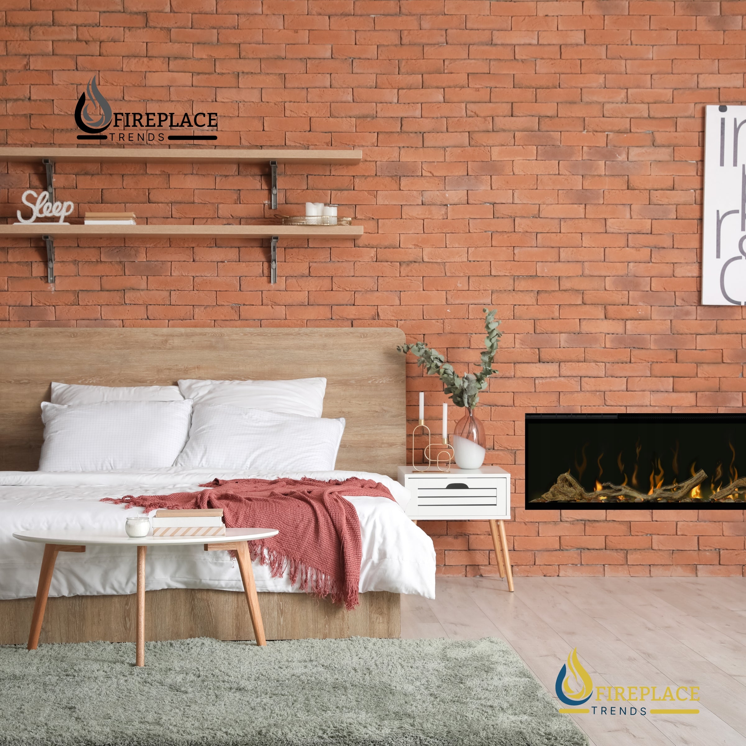 Dimplex - Ignite Evolve 50" - 100" Built-in Linear Electric Fireplace (Includes  frosted tumbled glass and lifelike driftwood)