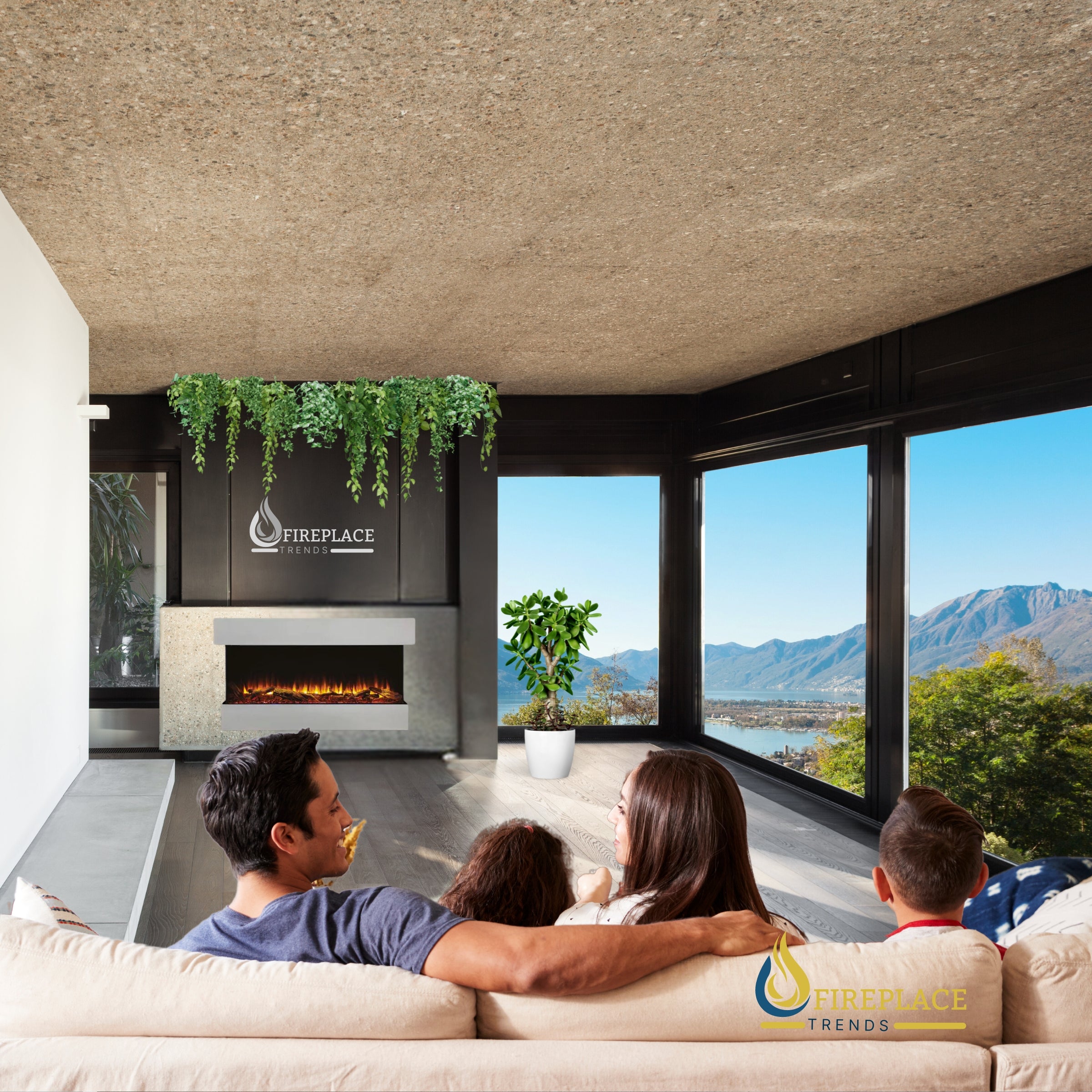 SimpliFire - Scion Trinity - Electric Fireplace - 43" or 55" at Fireplace Trends Webstore