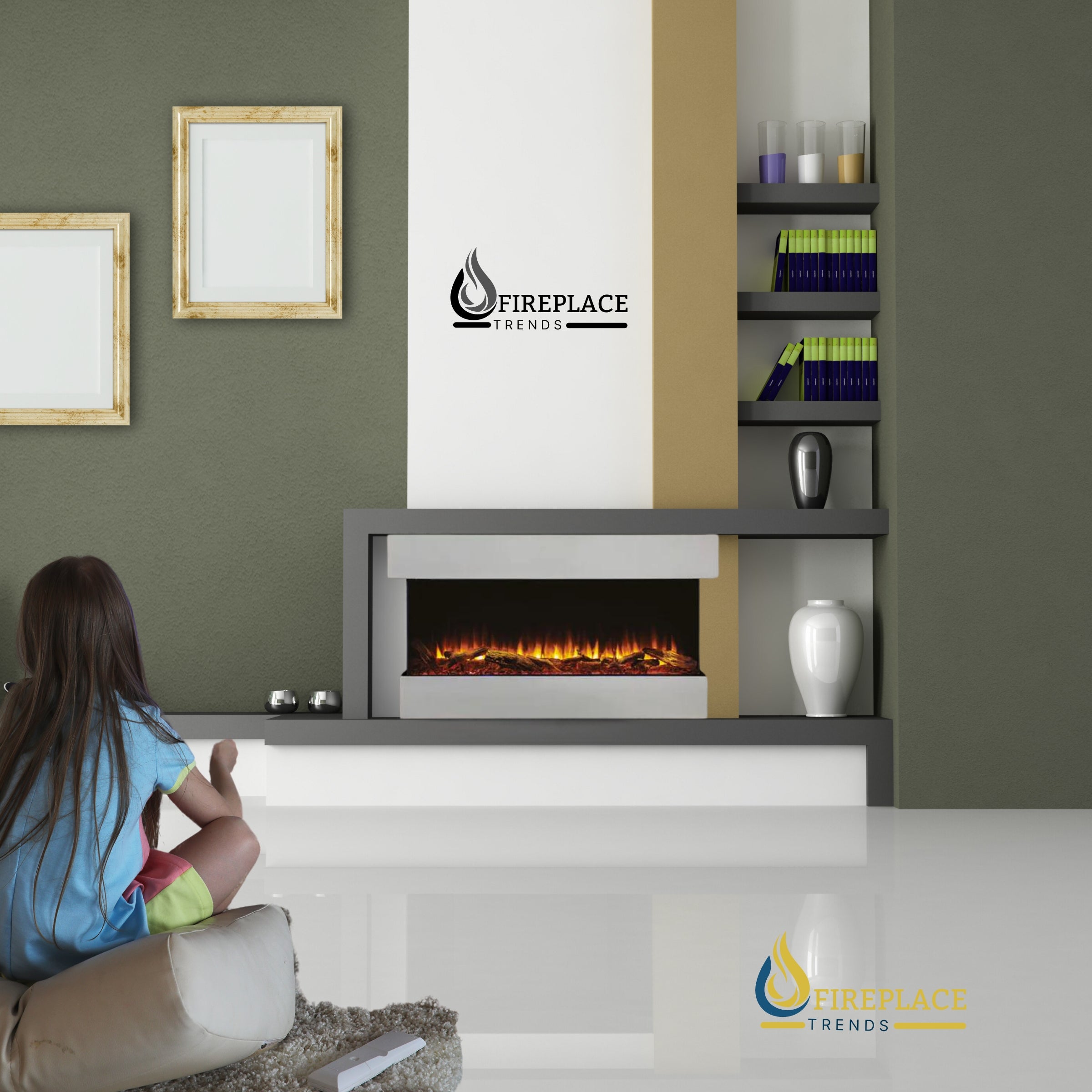 SimpliFire - Scion Trinity - Electric Fireplace - 43" or 55" at Fireplace Trends Webstore