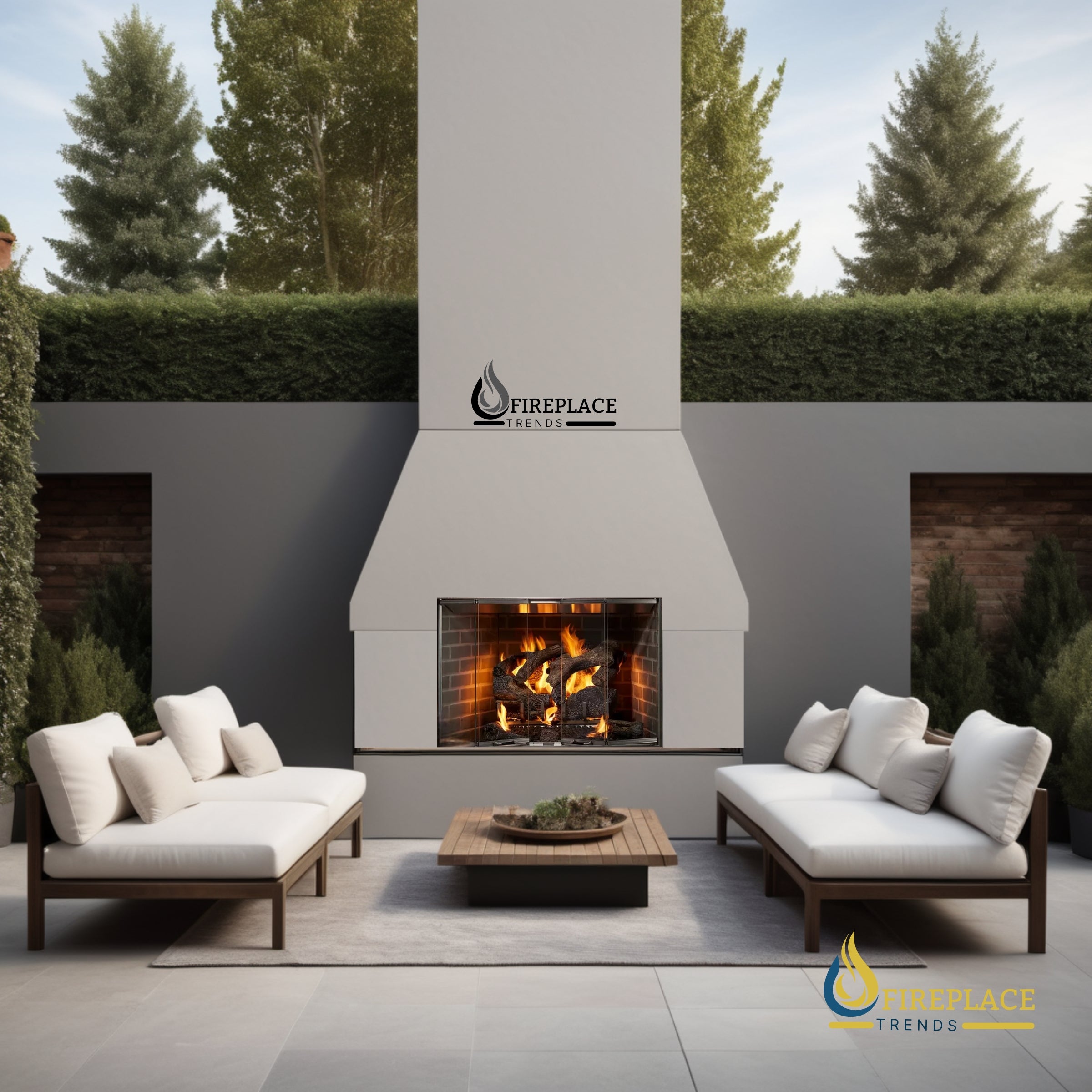 Majestic Cottagewood Outdoor Wood-Burning Fireplace at Fireplace Trends | www.fireplacetrends.com