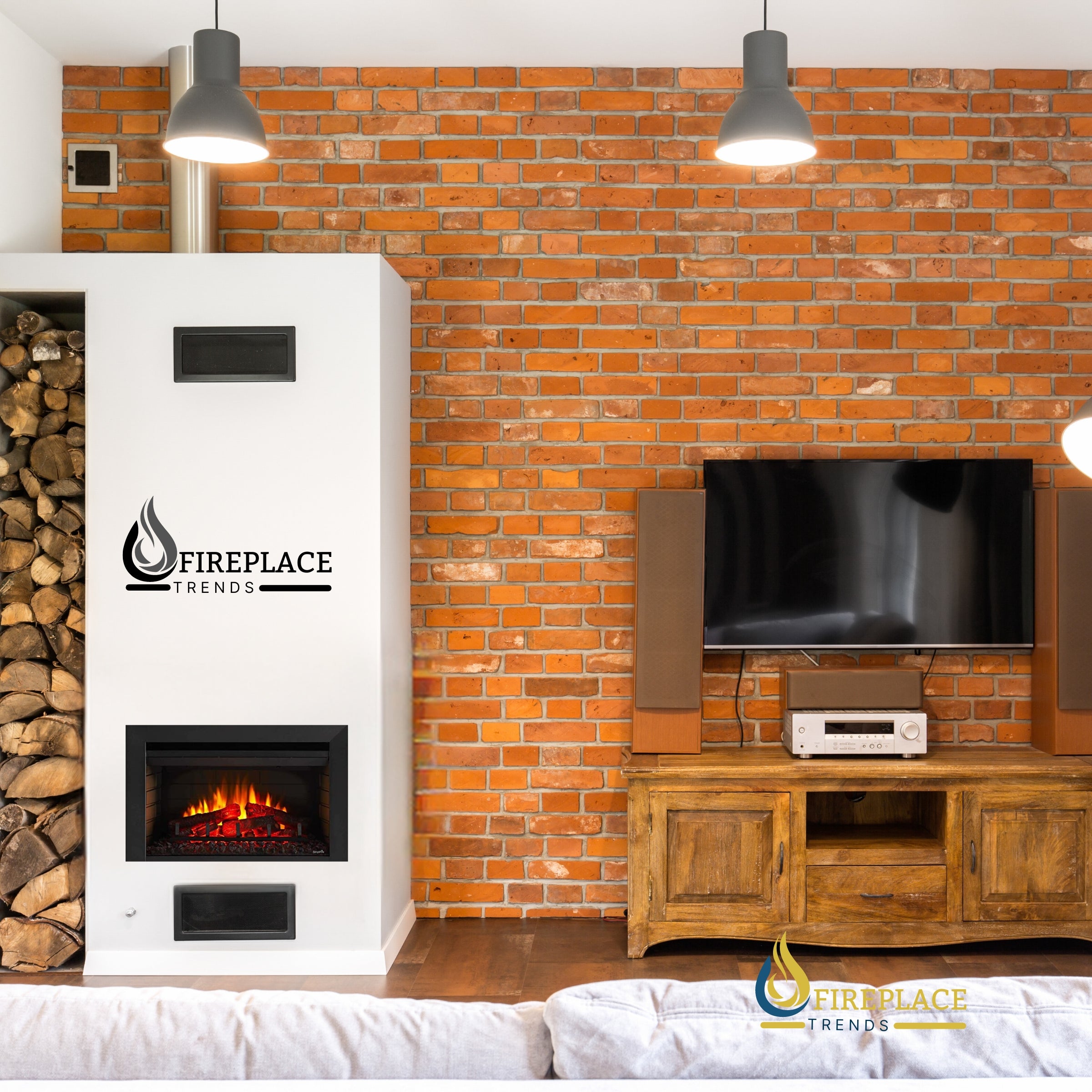 SimpliFire Electric Fireplace Insert - Modern & Traditional  places at Fireplace Trends. 