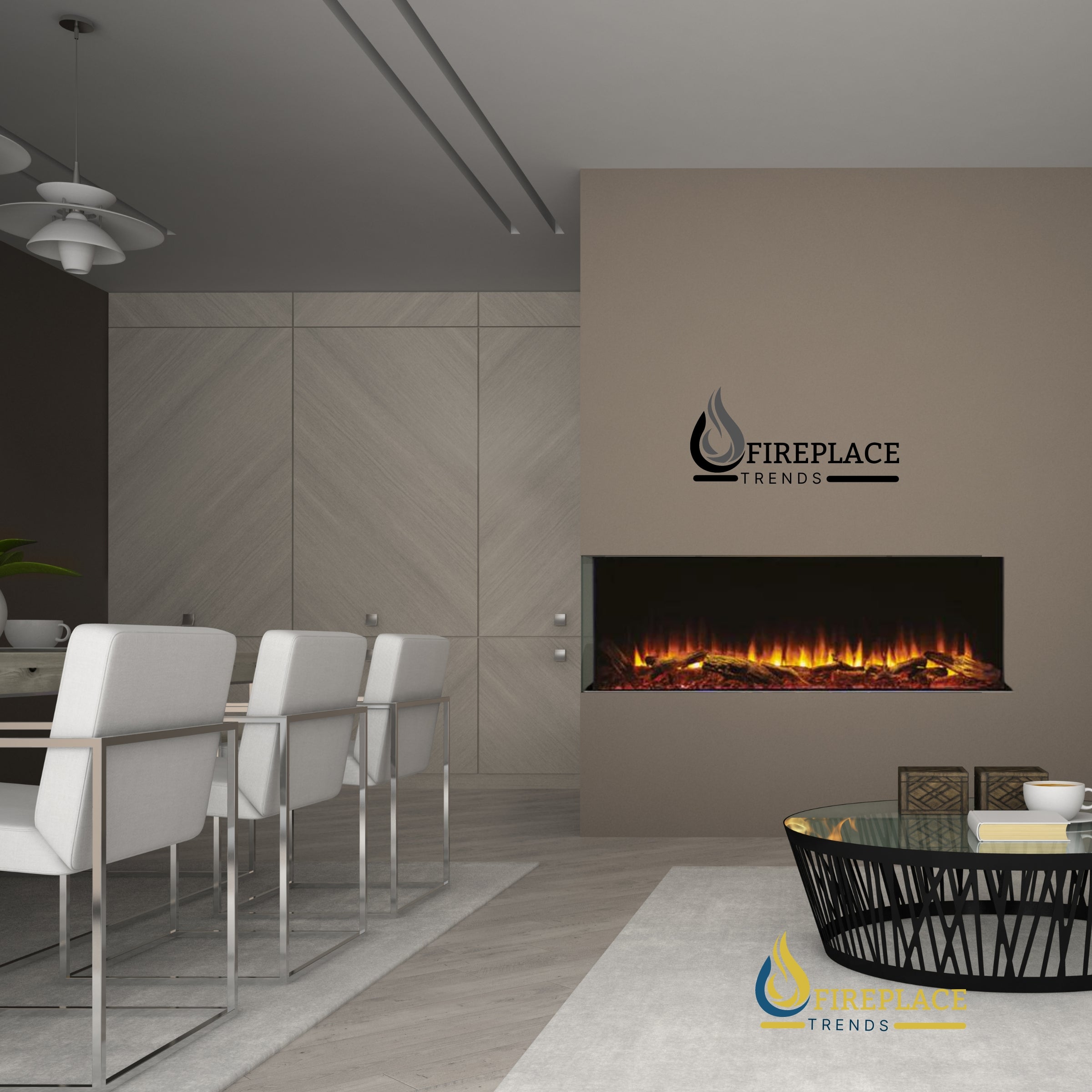 SimpliFire - Scion Trinity - Electric Fireplace - 43" or 55" at Fireplace Trends Webstore