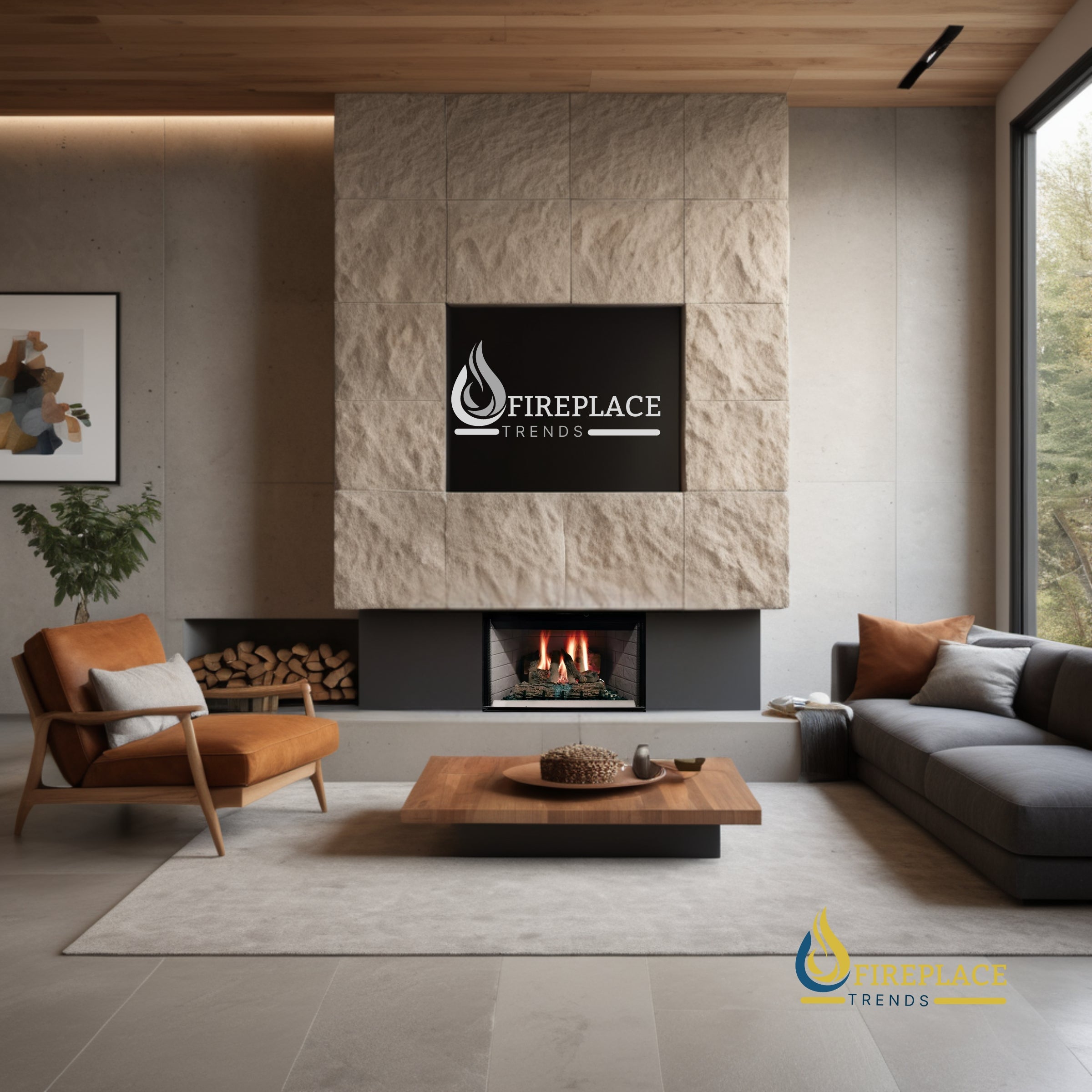 Majestic - Sovereign Wood Burning Fireplace at Fireplace Trends | www.fireplacetrends.com (Graphic all Right Reserved)