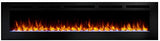 SimpliFire Allusion - Wall Mounted Electric Fireplace - 84"- SF-ALL84-BK