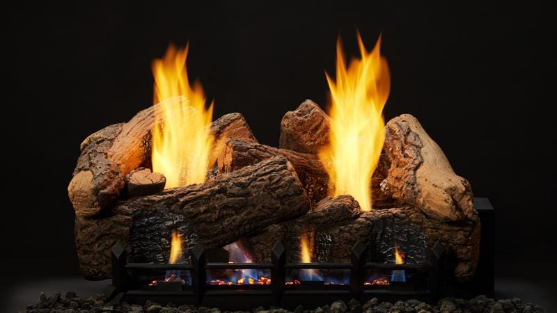 Monessen Hearth - Berkley Oak fiber ceramic log set for Natural Blaze VF burner