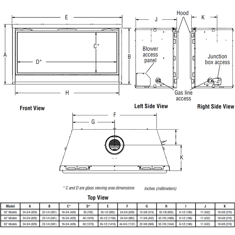 Superior – DRL2000 Series - linear direct vent gas fireplace – Webstore Fireplace Trends