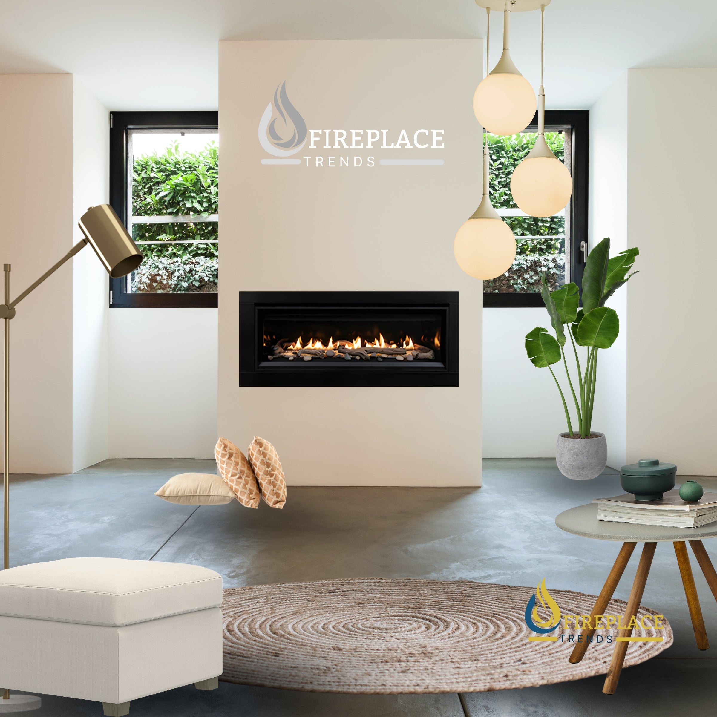 Superior Direct Vent Contemporary Linear Gas Fireplace - DRL