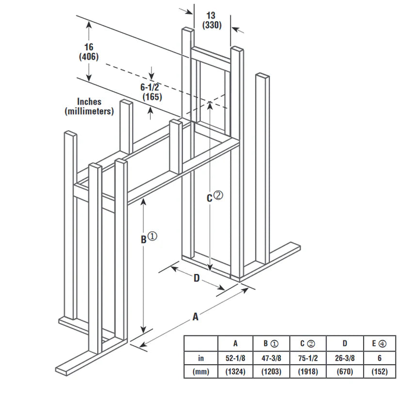 Superior - 40" -  Traditional Direct Vent See-Through Gas Fireplace -  DRT63ST