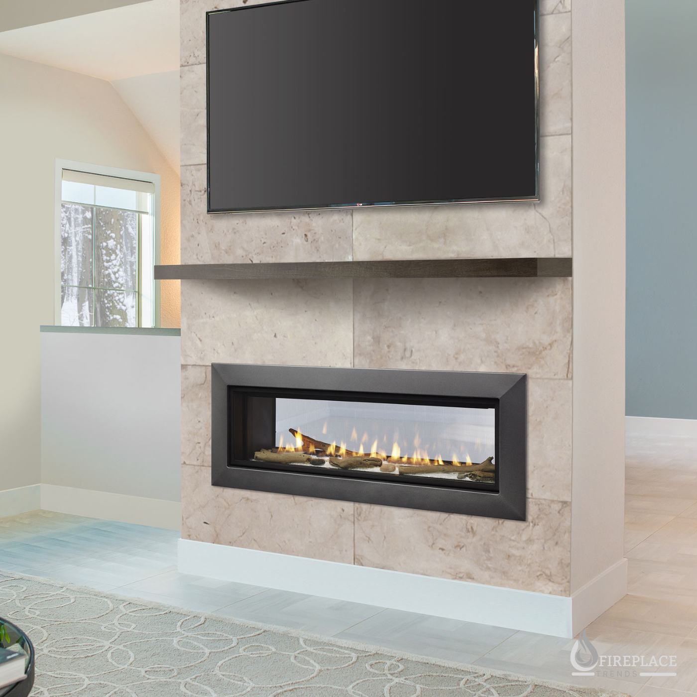 Majestic ECHEL36STIN-C Echelon II 36-Inch See-Through Direct Vent Gas Fireplace