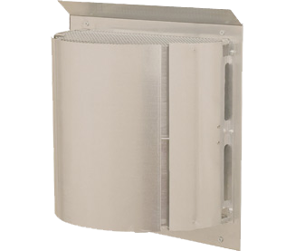 Majestic - Horizontal high performance termination cap (long flue with attached slip, and wall shield with heat shield)-DVP-HPC2