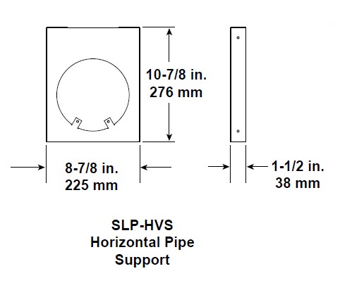 Majestic - Horizontal vent support hanger-SLP-HVS