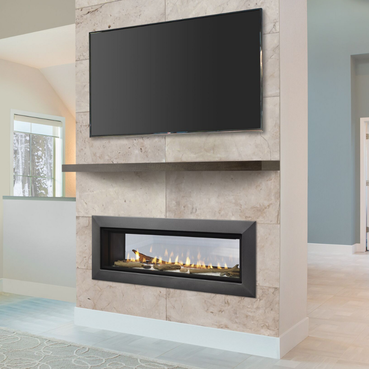 Majestic ECHEL36STIN-C Echelon II 36-Inch See-Through Direct Vent Gas Fireplace