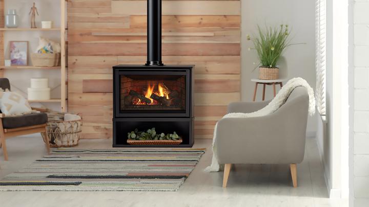 Majestic Trilliant Freestanding 30 Direct Vent Gas Stove with intellifire touch system