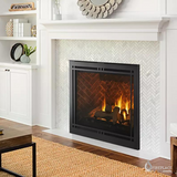 Majestic - Meridian 42" Platinum Direct Vent Traditional Gas Fireplace with Intellifire Touch Ignition