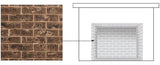 Majestic BRICK36TB 36-Inch Tavern Brown Traditional Brick Interior Panels