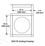 Majestic - Ceiling firestop-DVP-FS