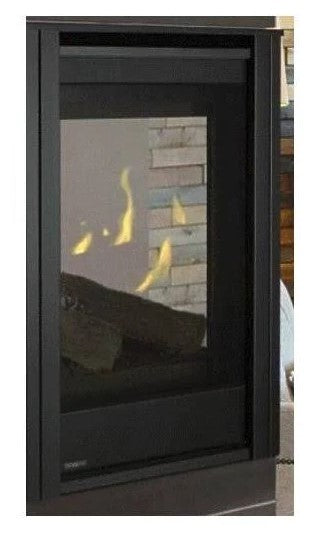 Majestic - Multi Side End Panel Firescreen Front - Black-MSEP-36-BK