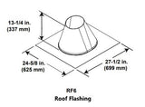 Majestic - Roof flashing, 0/12 - 6/12 roof pitch-RF6