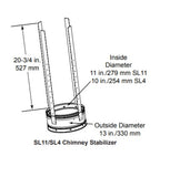 Majestic - 6" (152mm) chimney stabilizer-SL11