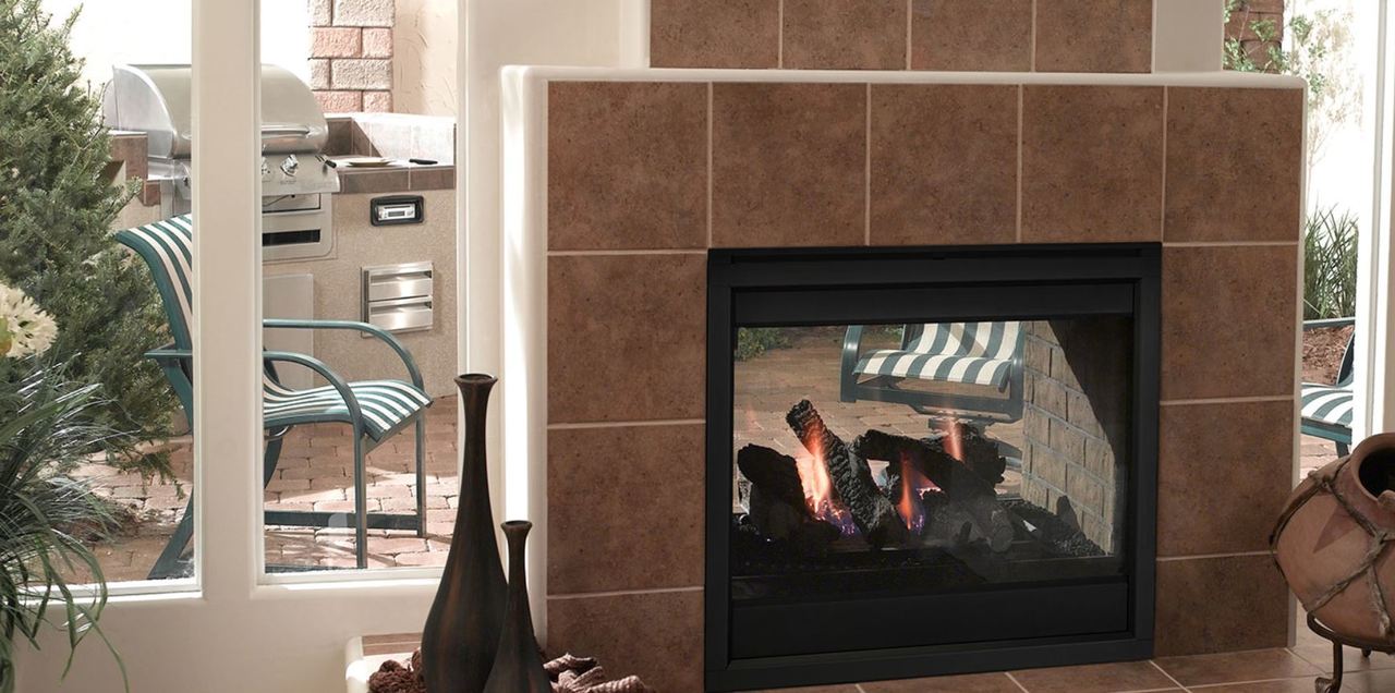 Majestic - Twilight 36" Indoor/Outdoor See-Through Gas Fireplace | Fireplace Trends WebStore