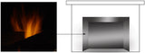 Majestic - Hearthbrick and top for 36" Black Glass walls (must order GLMQ36 Reflective Black Glass walls as well)-2614-053