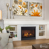 Majestic - Quartz 36" Direct Vent Traditional Gas Fireplace with IntelliFire Touch ignition