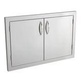 Summerset - 33" - Stainless Steel Double Access Door with Masonry Frame Return