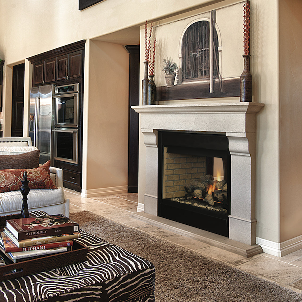 Superior -  40" - Traditional Direct Vent See-Through Gas Fireplace - DRT40ST