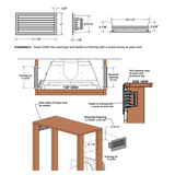 Marquis - Grill - Enclosure Side (Pair) - Unfinished - V34EGS