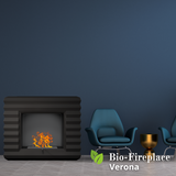 Portal Bio-fireplace VERONA black - VERONA/FP/B