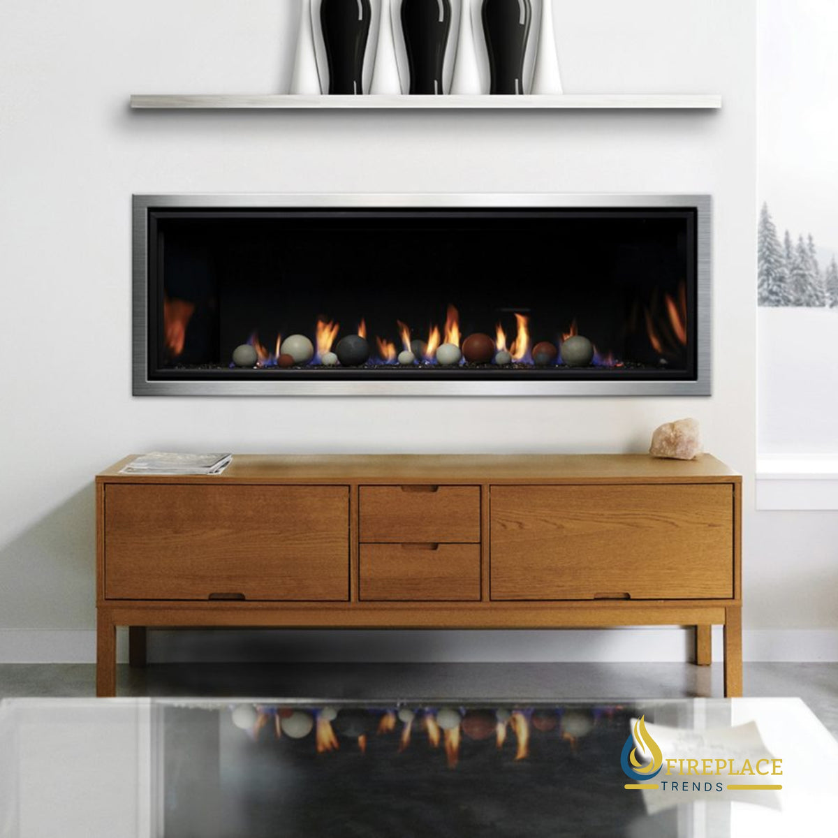 Kingsman - Direct Vent Linear Gas Fireplace - ZCVRB47