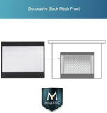 Majestic DBM36BK Black Contemporary Rectangular Door With Overlap Front - DBM36BK
