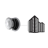 Majestic - Horizontal high rise termination cap, standard base, DVP pipe (stainless steel)-DVP-HRC-SS