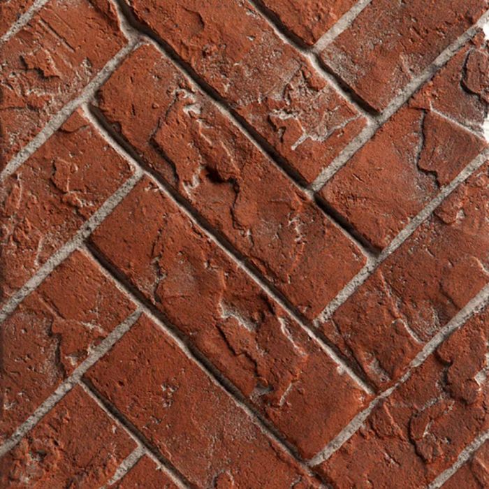 Kingsman - Refractory Fiber Brick Liner (3 PCE) - Red Herringbone - ZCV42RRH