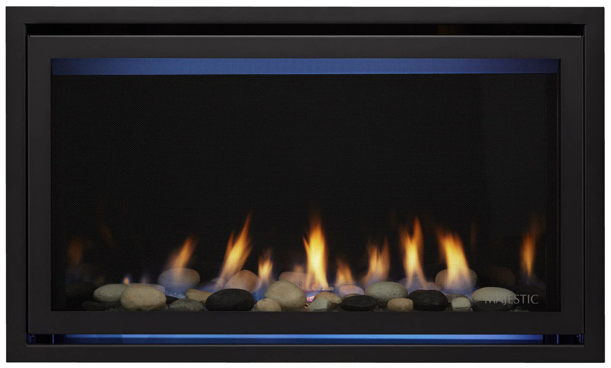 Majestic Jade 32 Direct Vent Linear Gas Fireplace with IntelliFire Touch ignition system NG