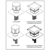 Majestic - Direct vent insert kit - one 4 - liner, one 30 - liner, plus black term cap components-LINKSQB-DV4-30