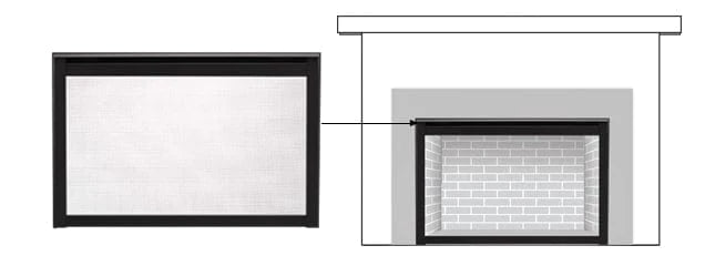 Majestic - Inside fit 25" screen front - BK-INFIT-25-BK